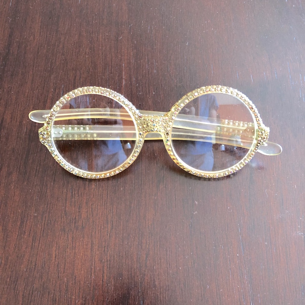 VINTAGE 1960’s MOD MULTI RHINESTONE GLASSES ✨